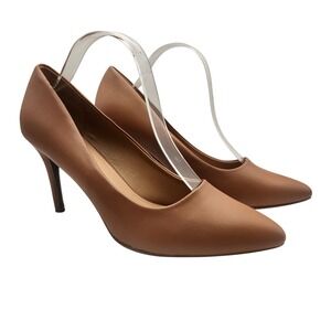 Trary Women's High Heel Dress Pump Pointed Toe Shoe Stiletto Heels Brown Size 11
